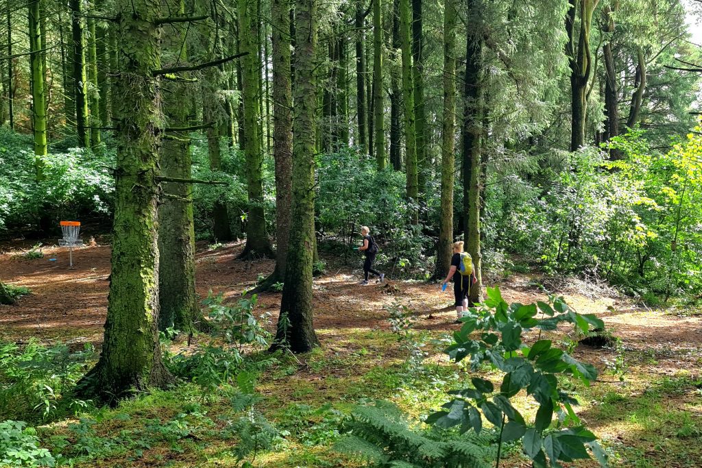 Frisbeegolfbanen på Sandtangen på Bryne i Time kommune
