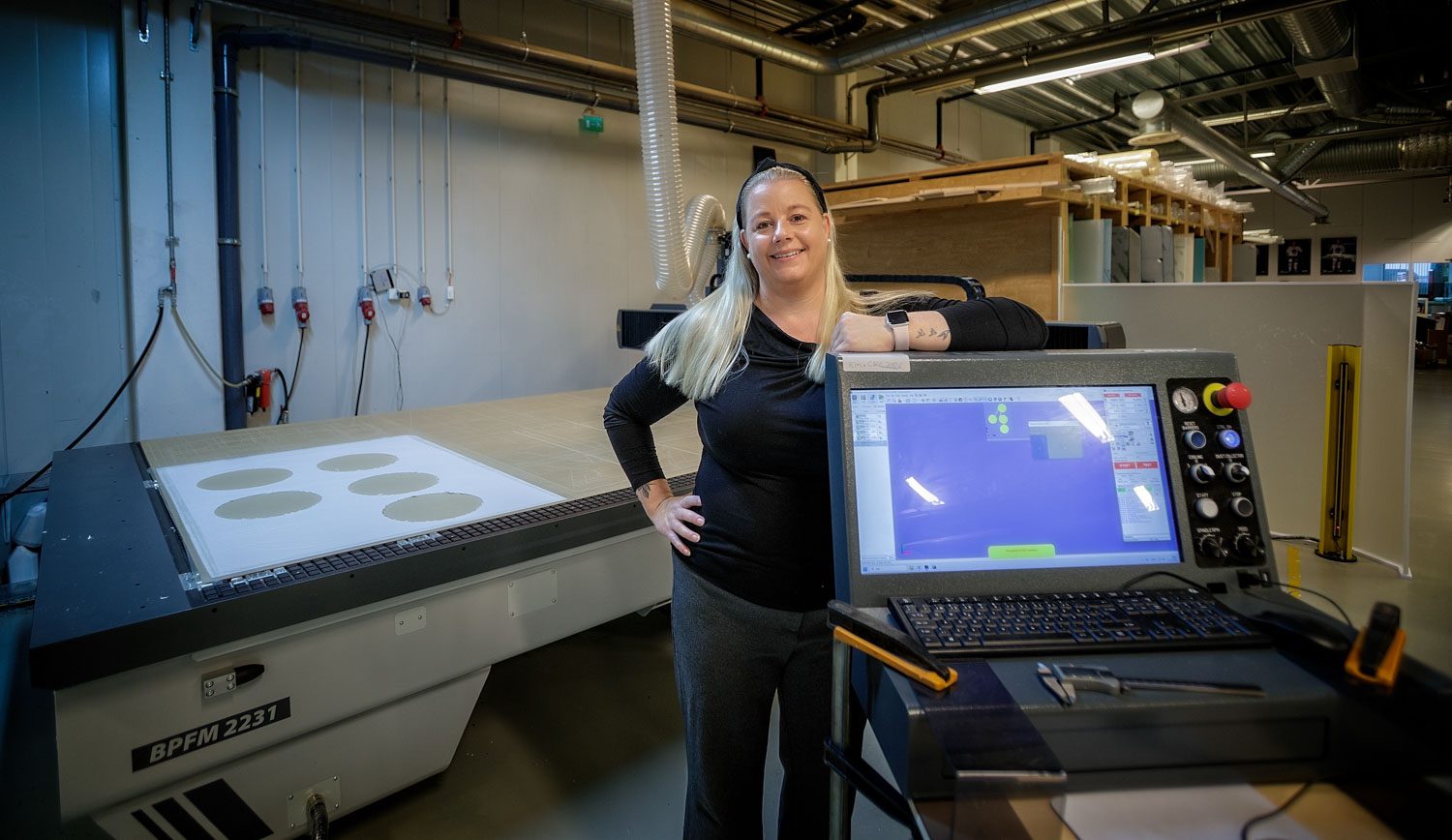 Hege Hollund, Crisma Plast & Profilering med Kimla BPFM fresebord